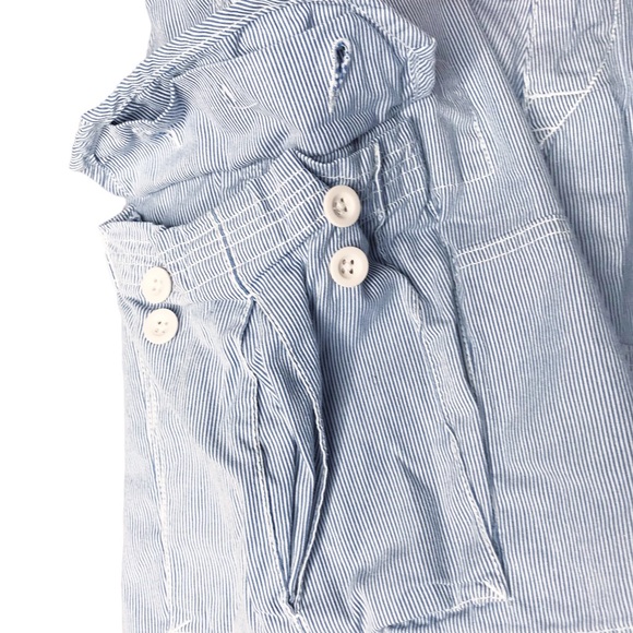 Polo Ralph Lauren Seersucker Cargo Shorts Blue White Stripes Cotton Men’s 38 - Picture 5 of 11